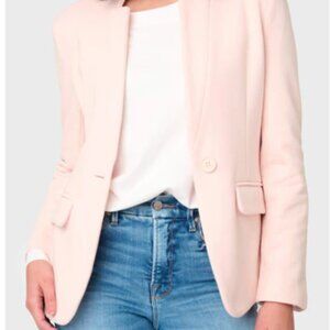NWT Gibsonlook White Notch Collar Blazer Size S